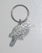 Stainless Steel Kookaburra Keyring